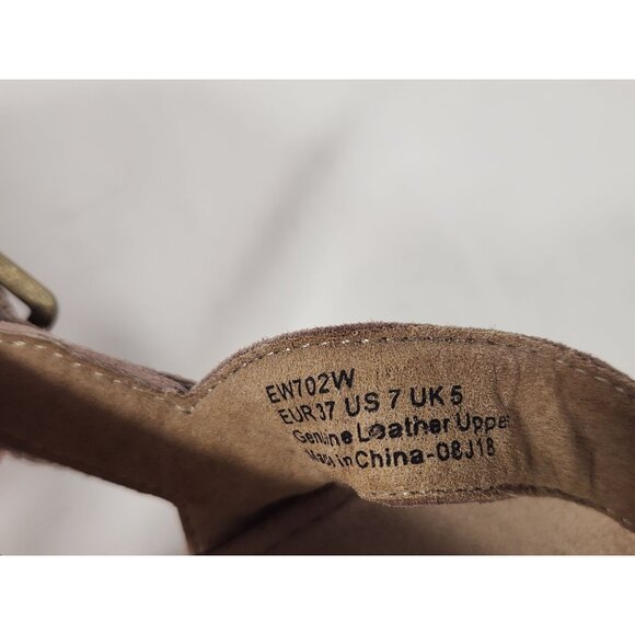 Aetrex Womens Suede Espadrille Sandal Brown Boho Y2K Summer 7 - Picture 9 of 10